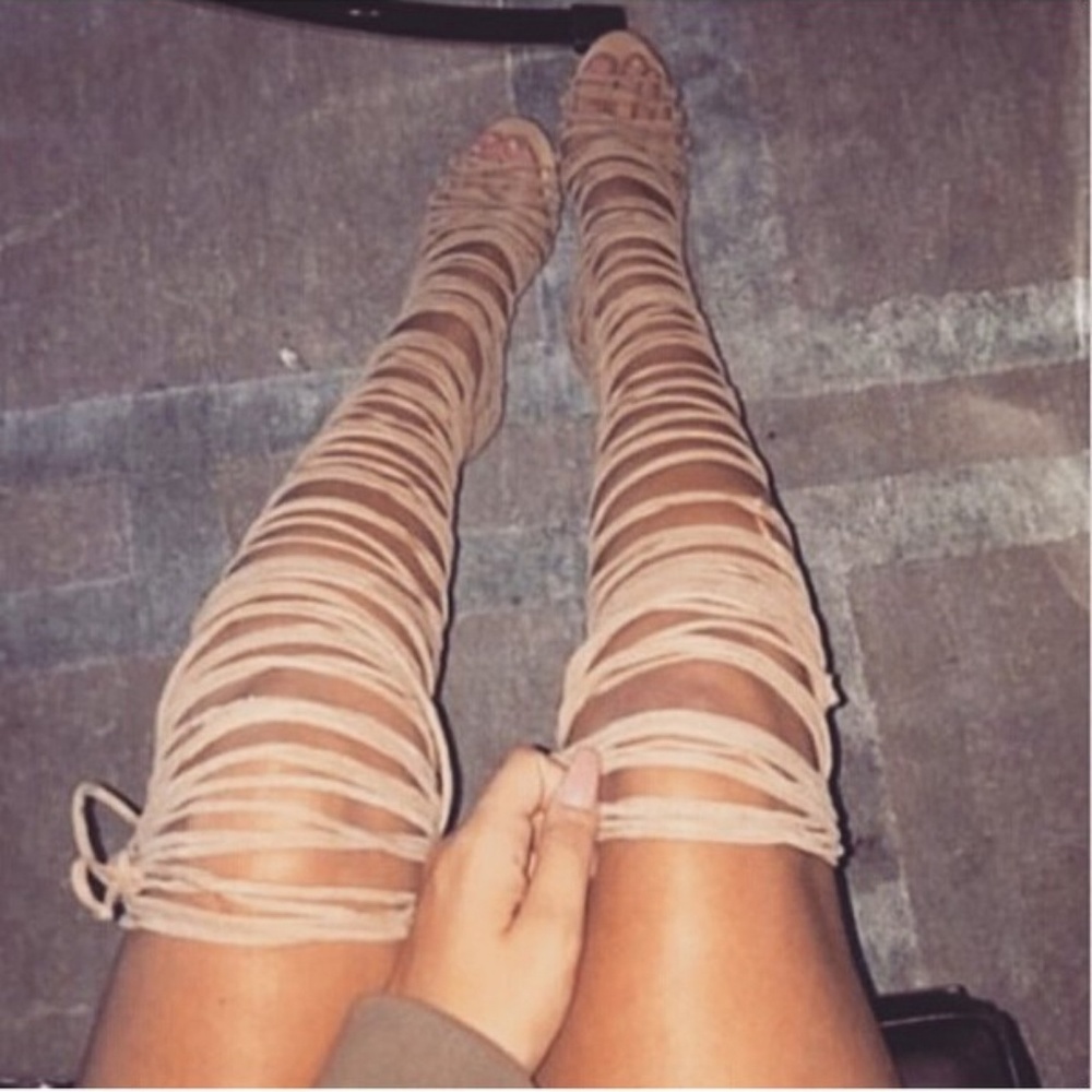 Jeffrey campbell free people lace up heels